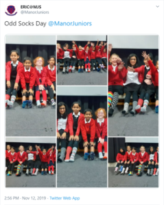 Manor Juniors Anti-Bullying Week tweet